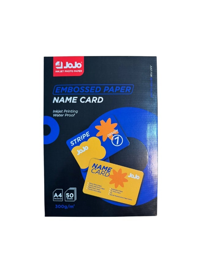 Jojo glossy paper No. 7, reinforced and durable, 300 gsm. Professional A4 size, high quality. - Image 1